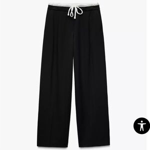 Bar III NWT Medium black double waistband pants